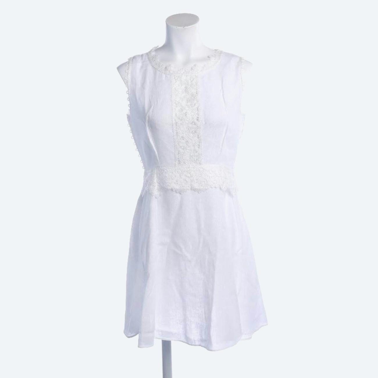 Image 1 of Linen Dress 38 White in color White | Vite EnVogue