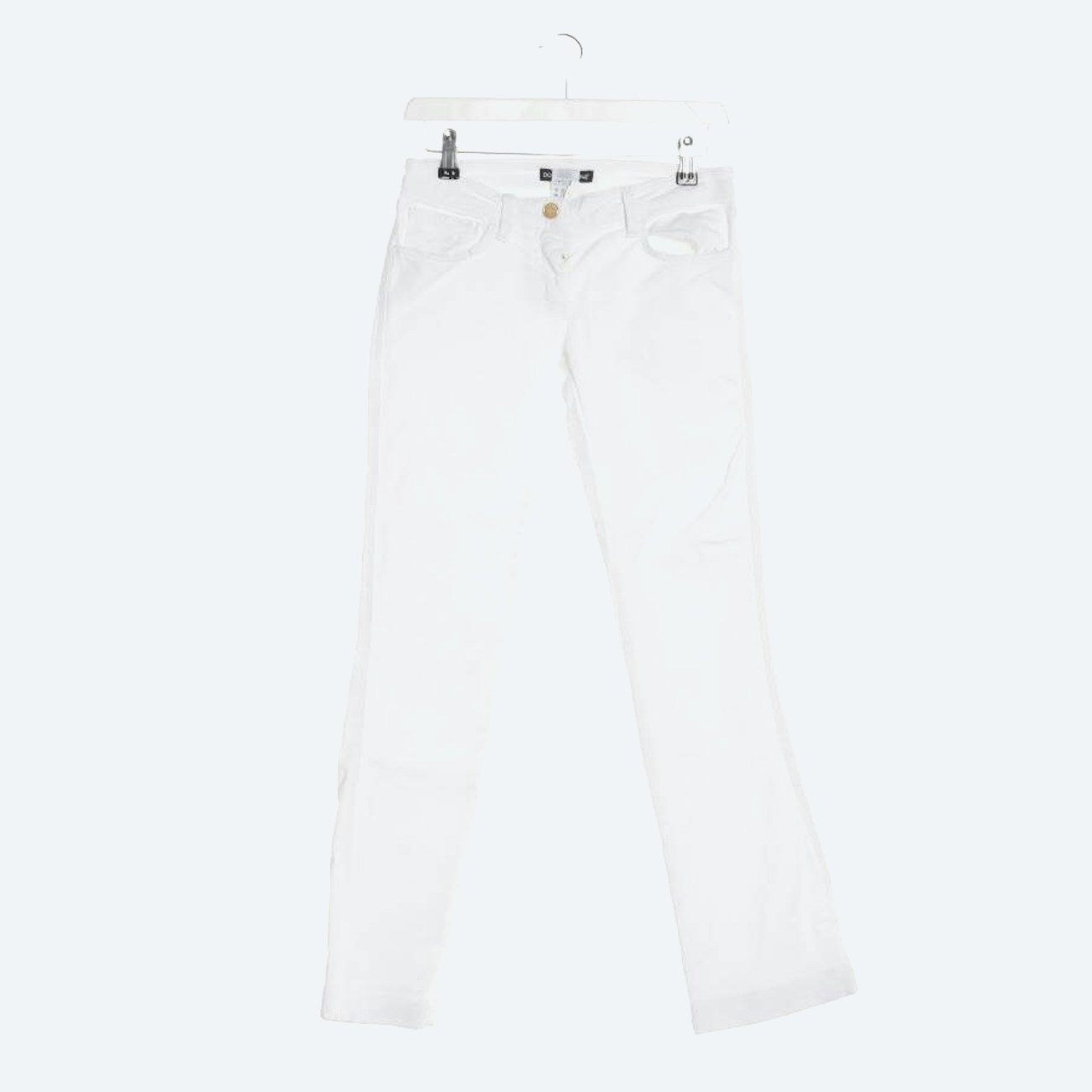 Image 1 of Jeans Flared 30 White in color White | Vite EnVogue