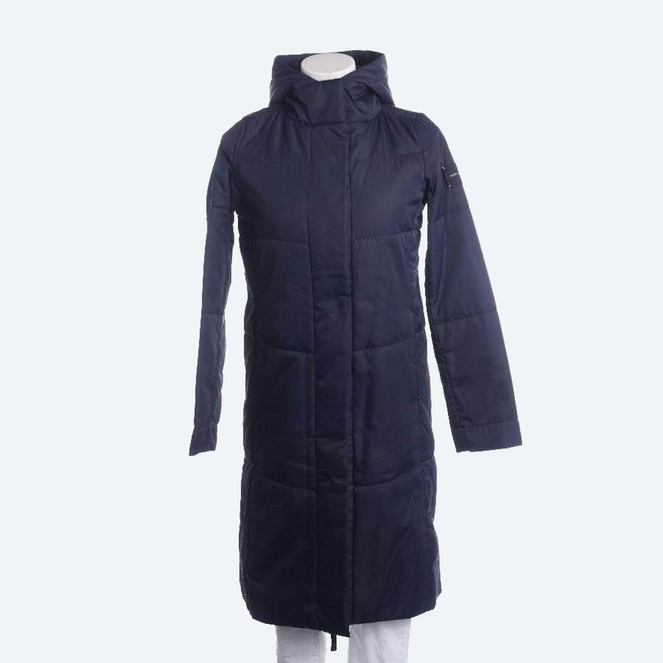 Image 1 of Quilted Coat 34 Navy in color Blue | Vite EnVogue