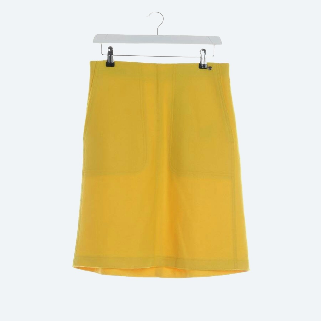 Image 1 of Wool Skirt 40 Yellow in color Yellow | Vite EnVogue