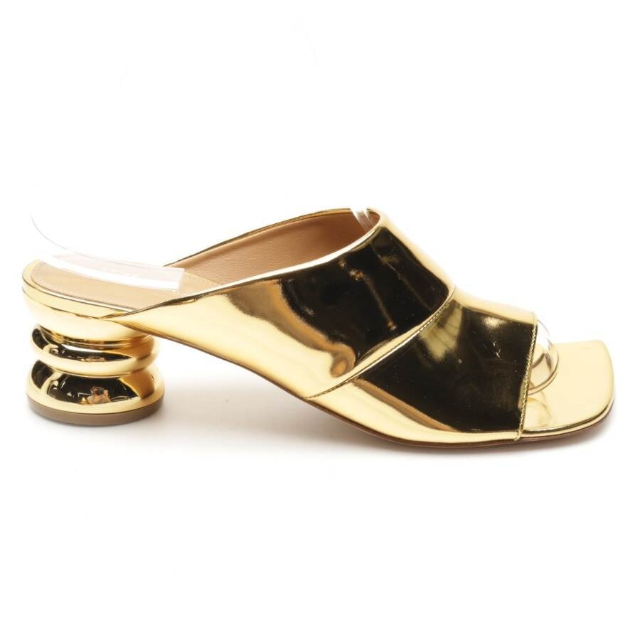 Image 1 of Heeled Mules EUR 40 Gold in color Metallic | Vite EnVogue