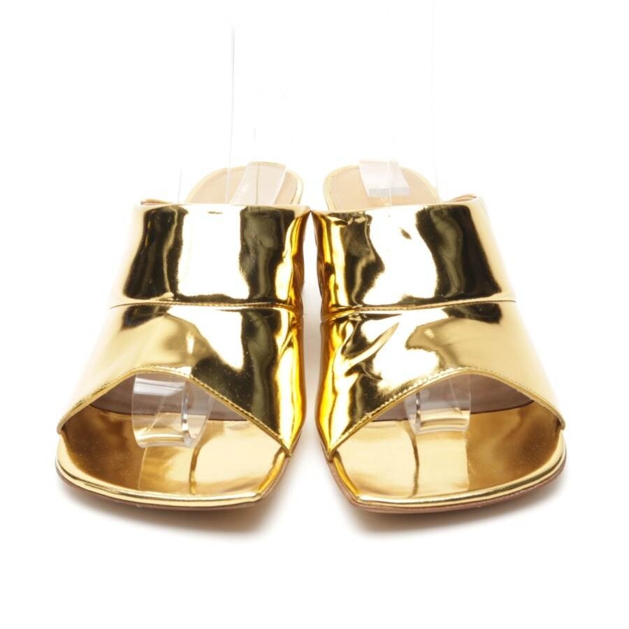 Image 2 of Heeled Mules EUR 40 Gold in color Metallic | Vite EnVogue