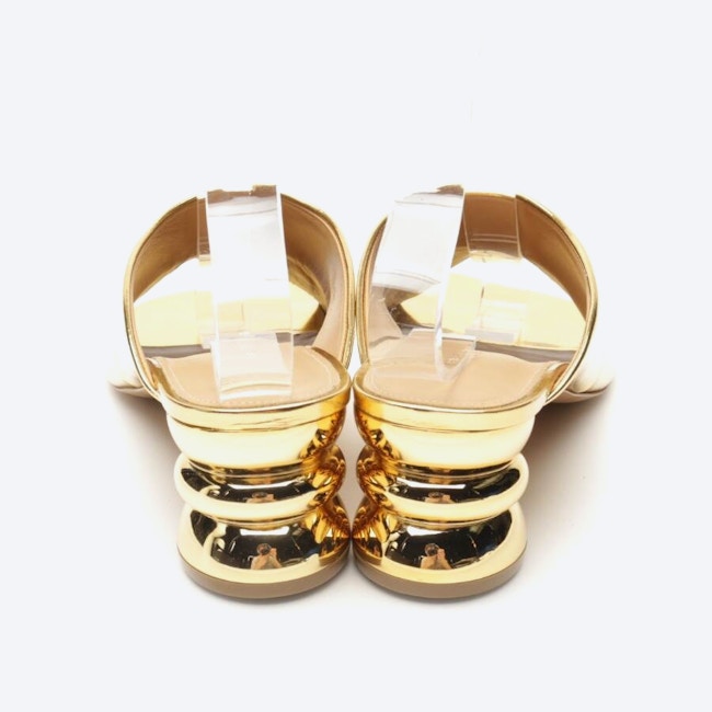 Image 3 of Heeled Mules EUR 40 Gold in color Metallic | Vite EnVogue