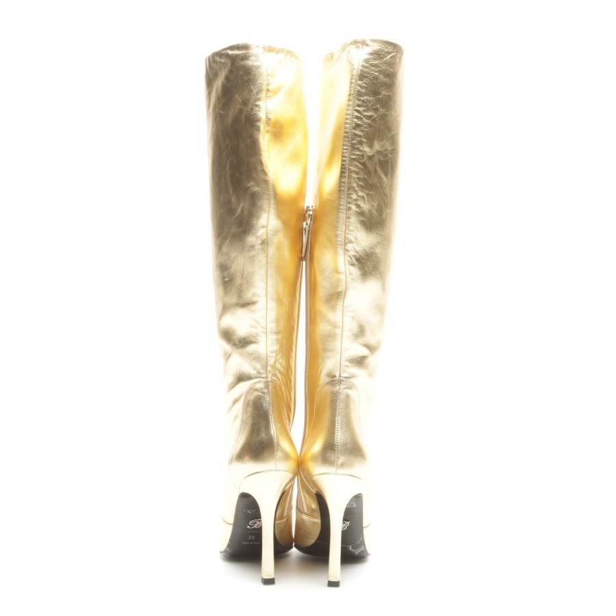 Image 3 of Boots EUR 39 Gold in color Metallic | Vite EnVogue
