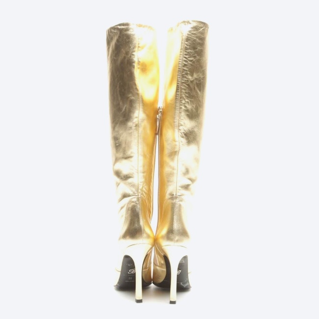 Image 3 of Boots EUR 39 Gold in color Metallic | Vite EnVogue