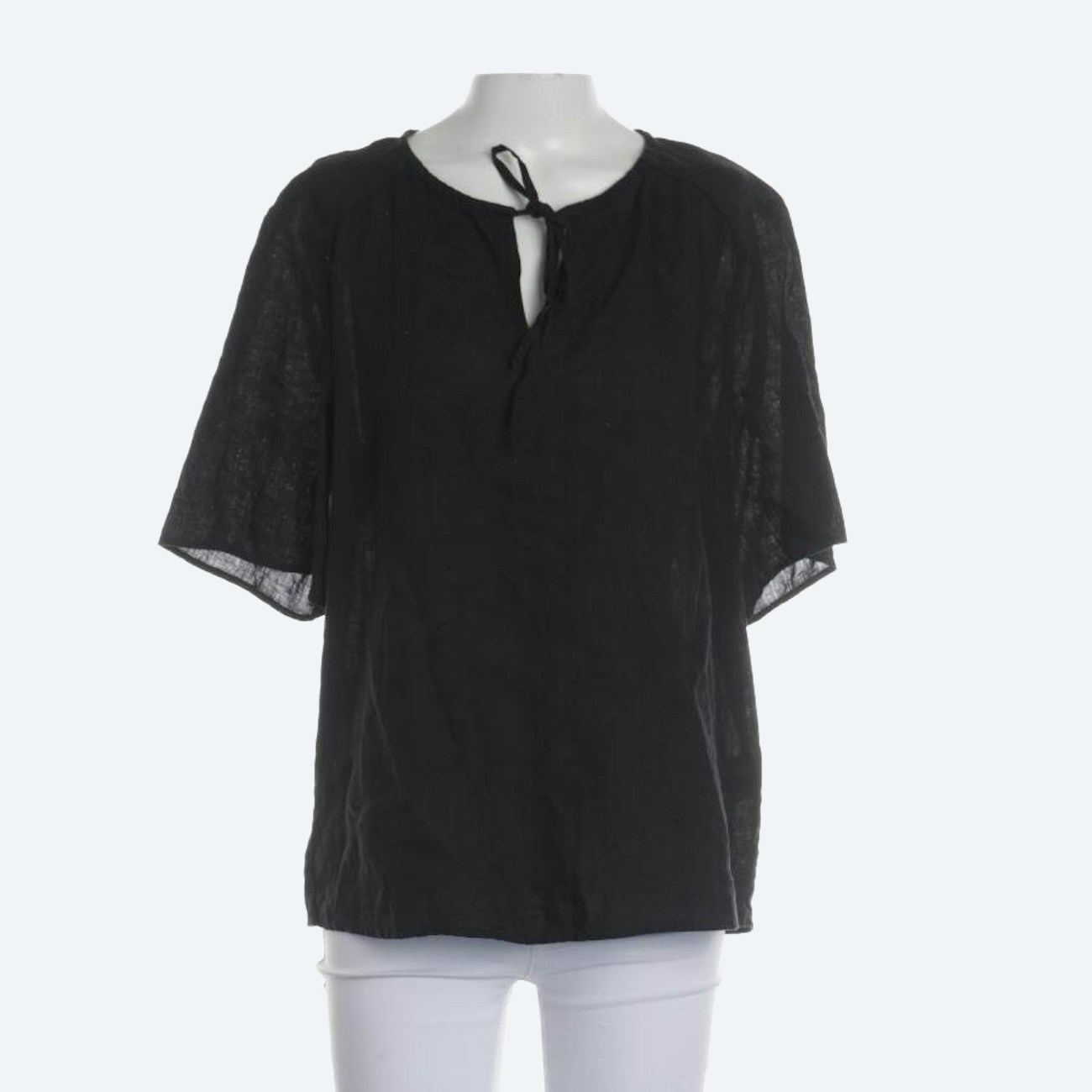 Image 1 of Linen Shirt 40 Black in color Black | Vite EnVogue
