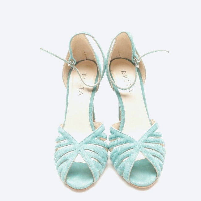 Image 2 of Heeled Sandals EUR 36 Turquoise in color Blue | Vite EnVogue