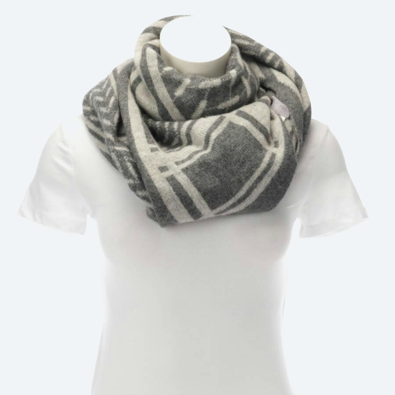 Image 1 of Cashmere Scarf Light Gray in color Gray | Vite EnVogue