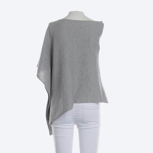 Image 2 of Poncho One Size Light Gray in color Gray | Vite EnVogue