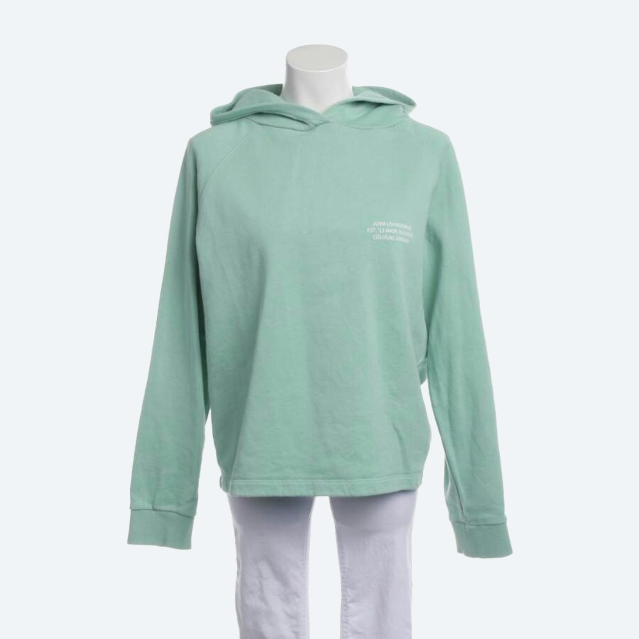 Image 1 of Hooded Sweatshirt S Light Green in color Green | Vite EnVogue