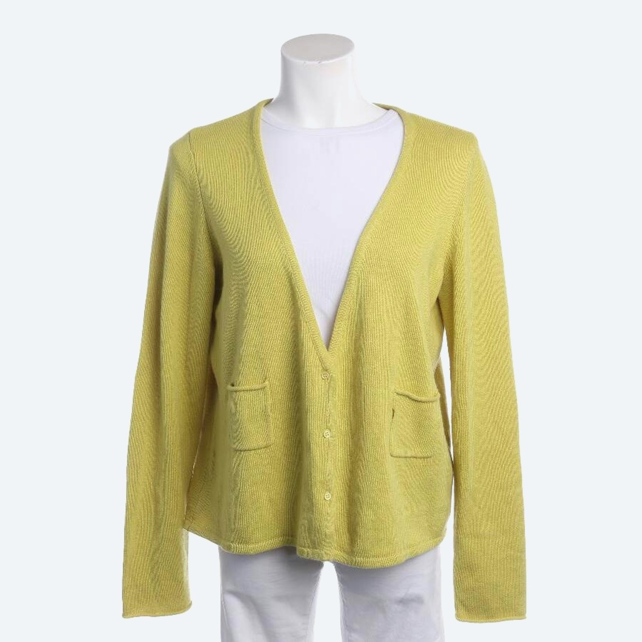 Image 1 of Cardigan 2XL Light Green in color Green | Vite EnVogue