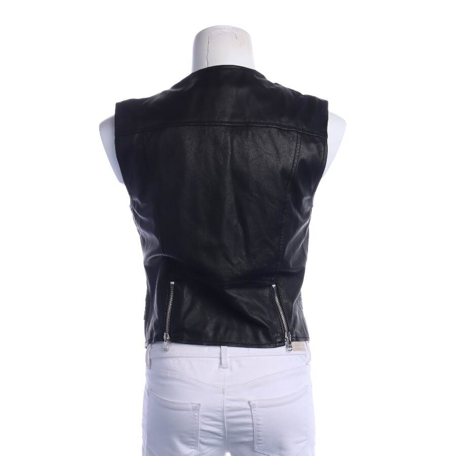 Image 2 of Leather Vest 40 Black in color Black | Vite EnVogue