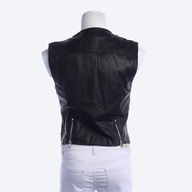 Image 2 of Leather Vest 40 Black in color Black | Vite EnVogue