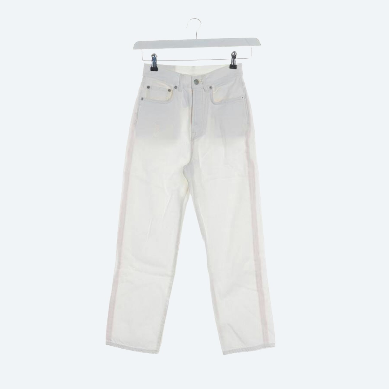 Image 1 of Jeans Straight Fit W25 White in color White | Vite EnVogue