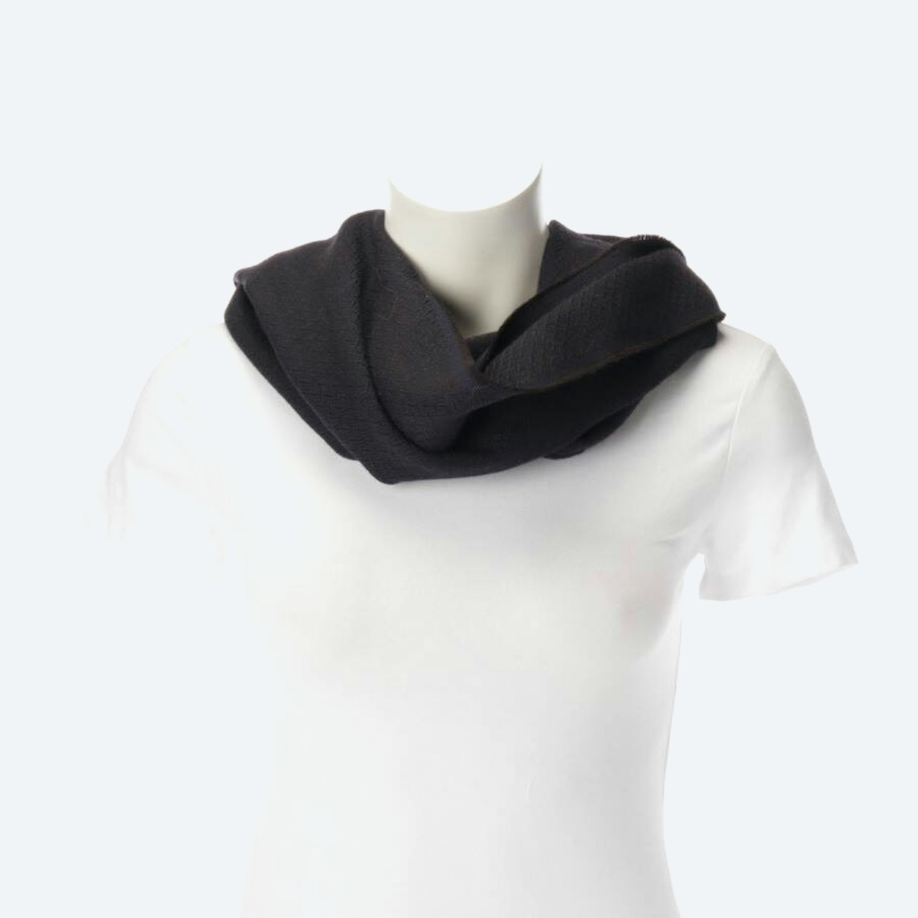 Image 1 of Wool Shawl Navy in color Blue | Vite EnVogue