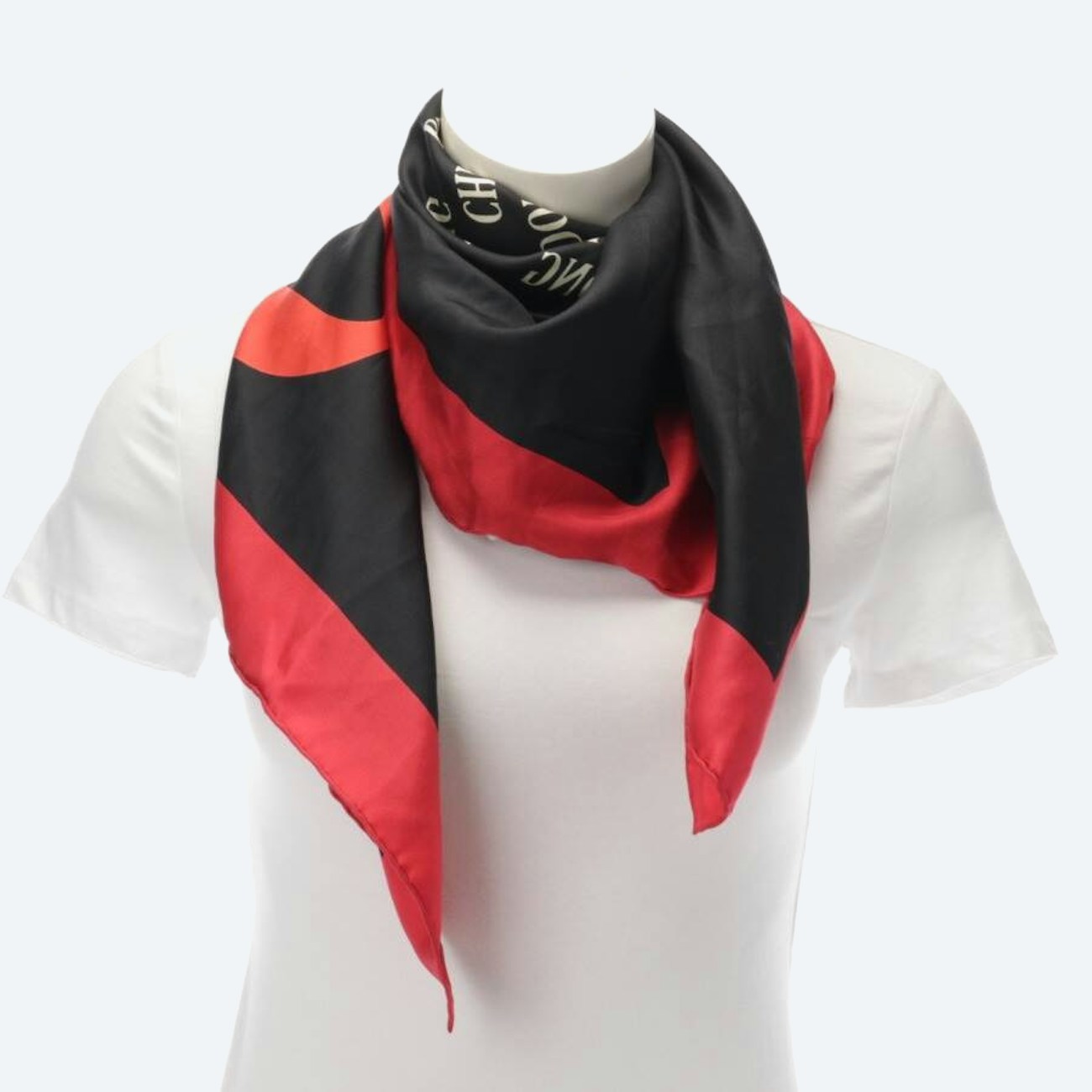 Image 1 of Silk Scarf Light Red in color Red | Vite EnVogue