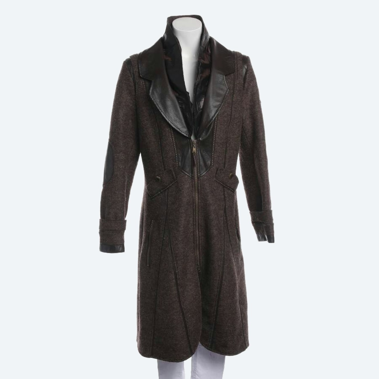 Image 1 of Winter Coat 42 Dark Brown in color Brown | Vite EnVogue