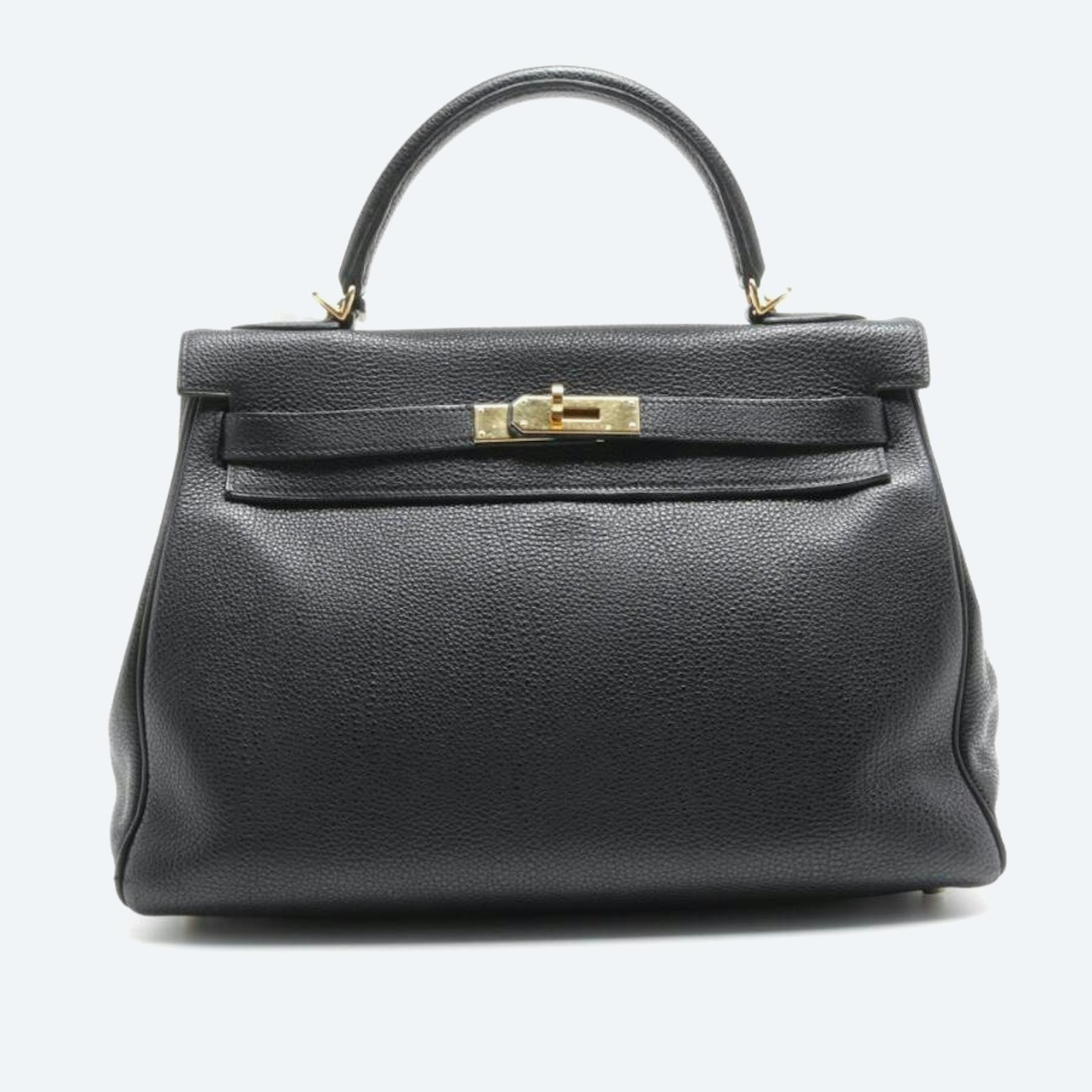 Image 1 of Kelly Bag 32 Handbag Black in color Black | Vite EnVogue
