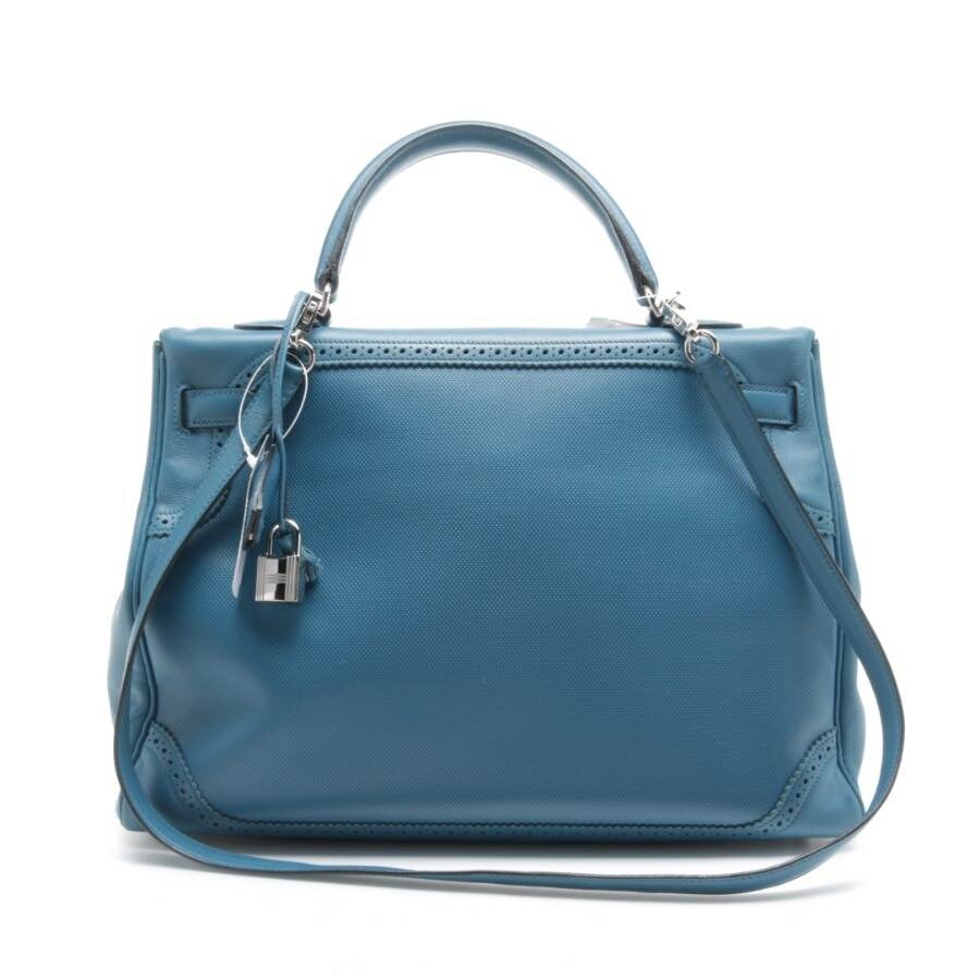 Image 2 of Kelly Bag 35 Handbag Blue in color Blue | Vite EnVogue