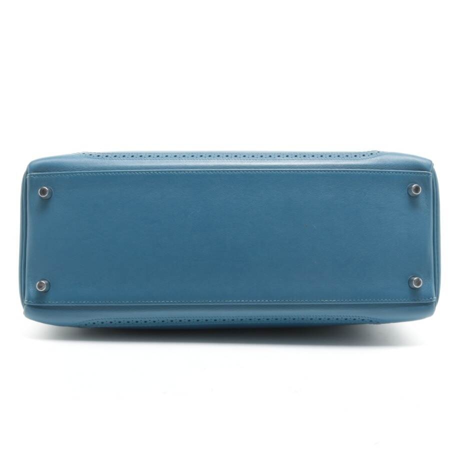 Image 3 of Kelly Bag 35 Handbag Blue in color Blue | Vite EnVogue
