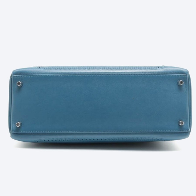 Image 3 of Kelly Bag 35 Handbag Blue in color Blue | Vite EnVogue