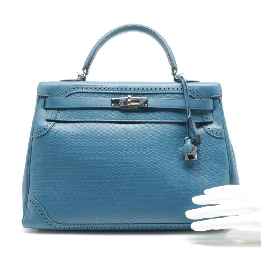 Bild 4 von Kelly Bag 35 Handtasche Blau in Farbe Blau | Vite EnVogue