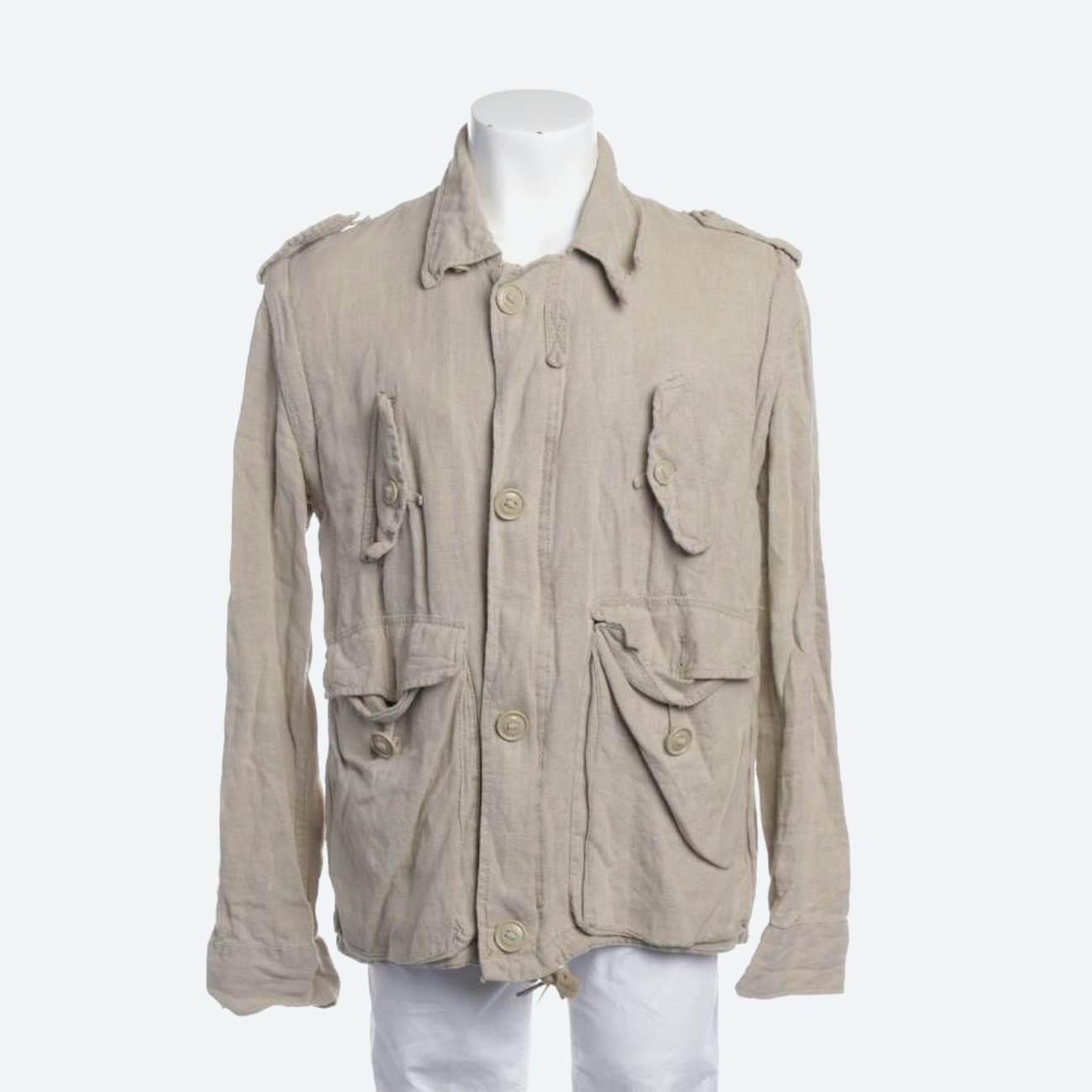 Image 1 of Linen Jacket 48 Beige in color White | Vite EnVogue