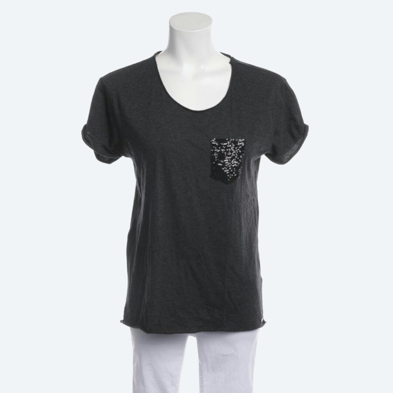 Image 1 of Shirt M Dark Gray in color Gray | Vite EnVogue