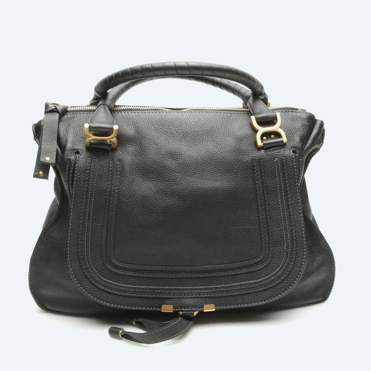 Image 1 of Marcie Tote Bag Large Handbag Black in color Black | Vite EnVogue