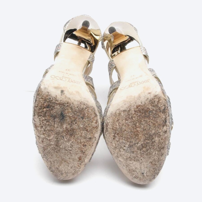 Image 4 of Heeled Sandals EUR 37 Silver in color Metallic | Vite EnVogue