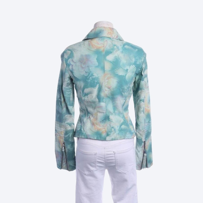 Image 2 of LeatherJacket 36 Turquoise in color Blue | Vite EnVogue
