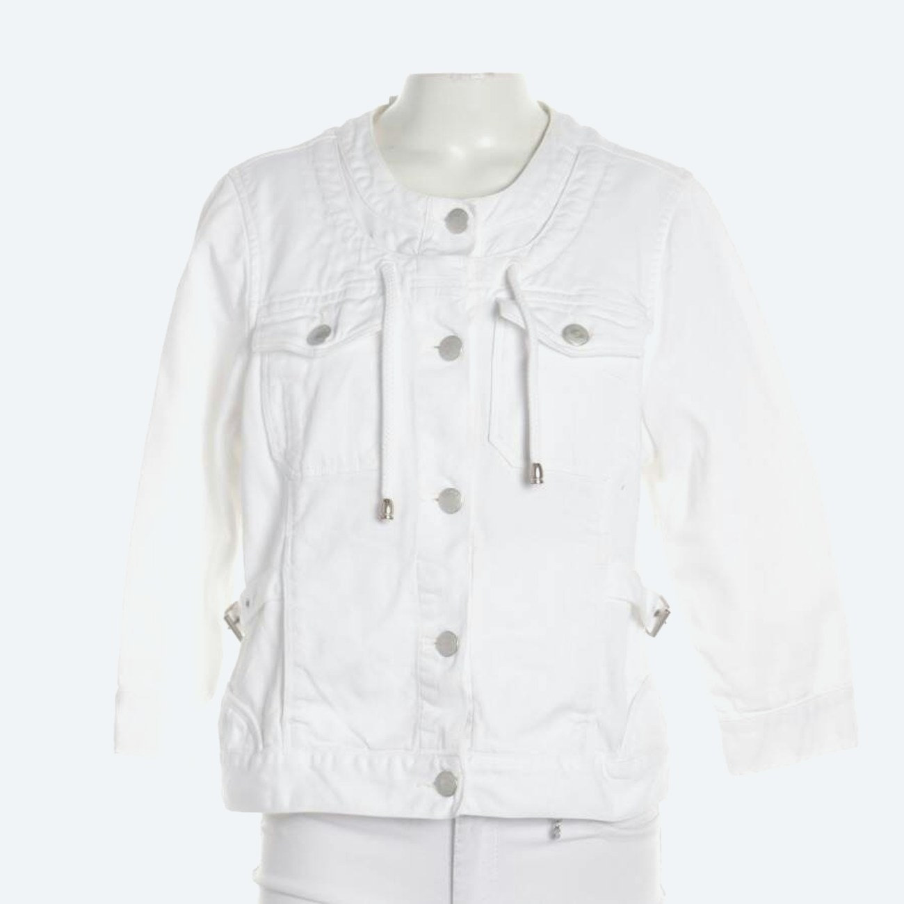 Image 1 of Jeans Jacket L White in color White | Vite EnVogue