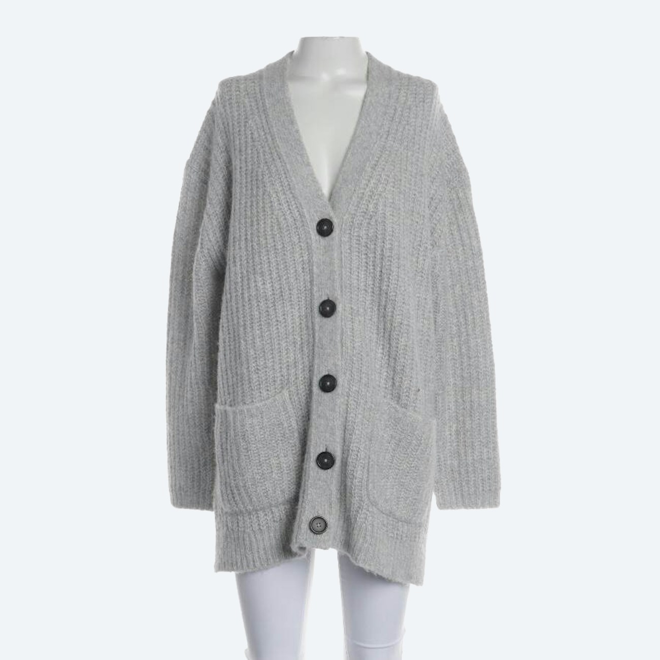 Image 1 of Cardigan XL Light Gray in color Gray | Vite EnVogue