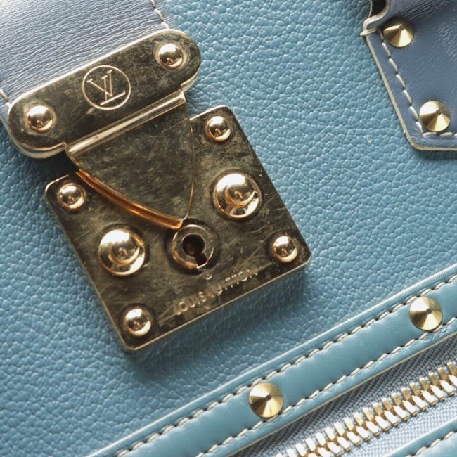 Image 10 of Le Fabuleux Handbag Blue in color Blue | Vite EnVogue