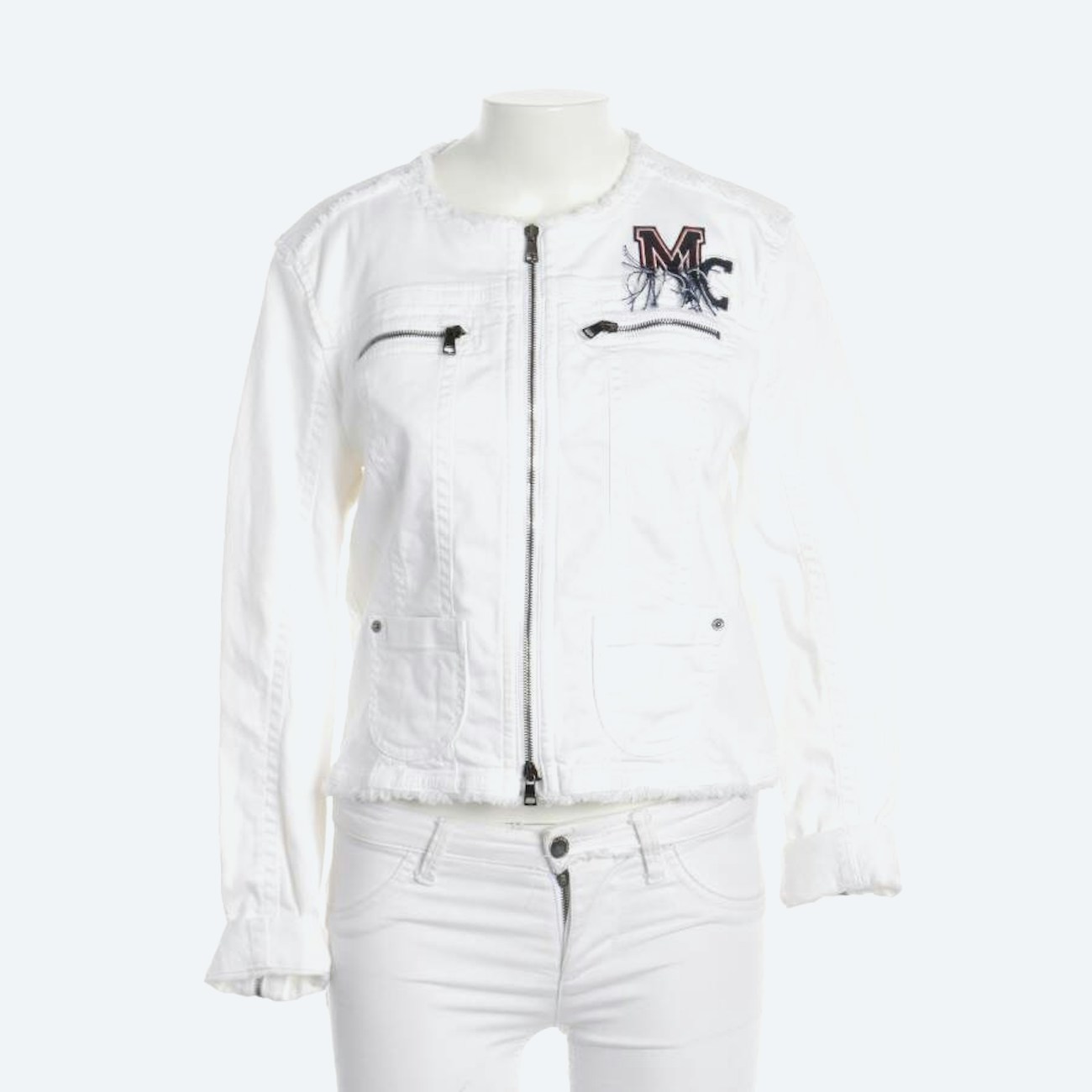 Image 1 of Jeans Jacket 38 White in color White | Vite EnVogue