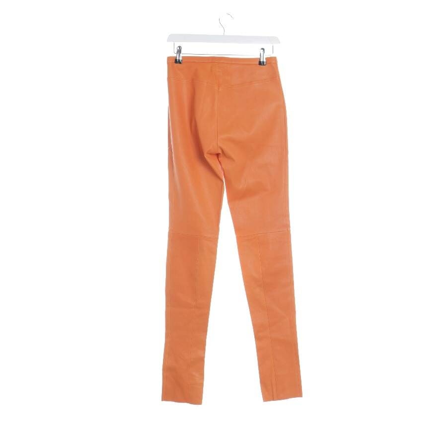 Image 2 of Leather Pants M Orange in color Orange | Vite EnVogue