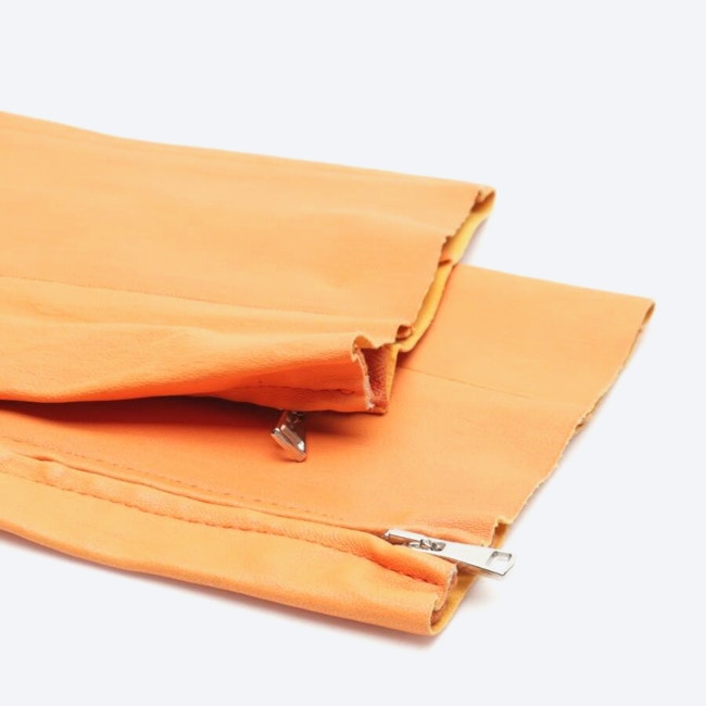 Image 3 of Leather Pants M Orange in color Orange | Vite EnVogue