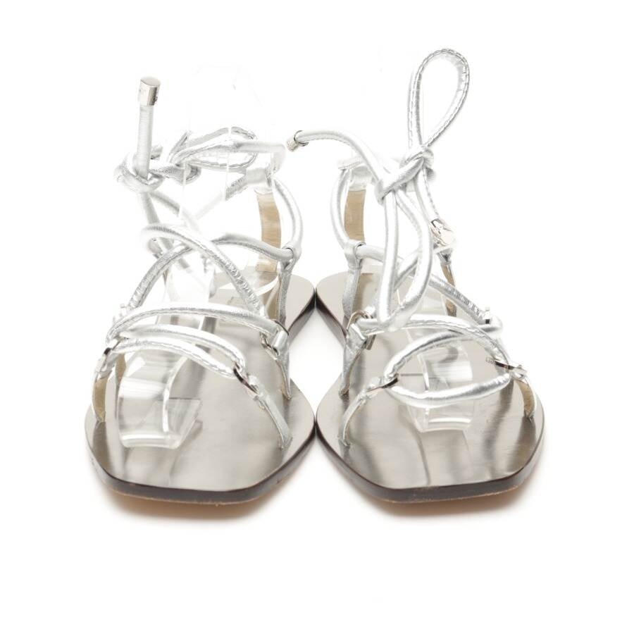 Image 2 of Strappy Sandals EUR38 Silver in color Metallic | Vite EnVogue