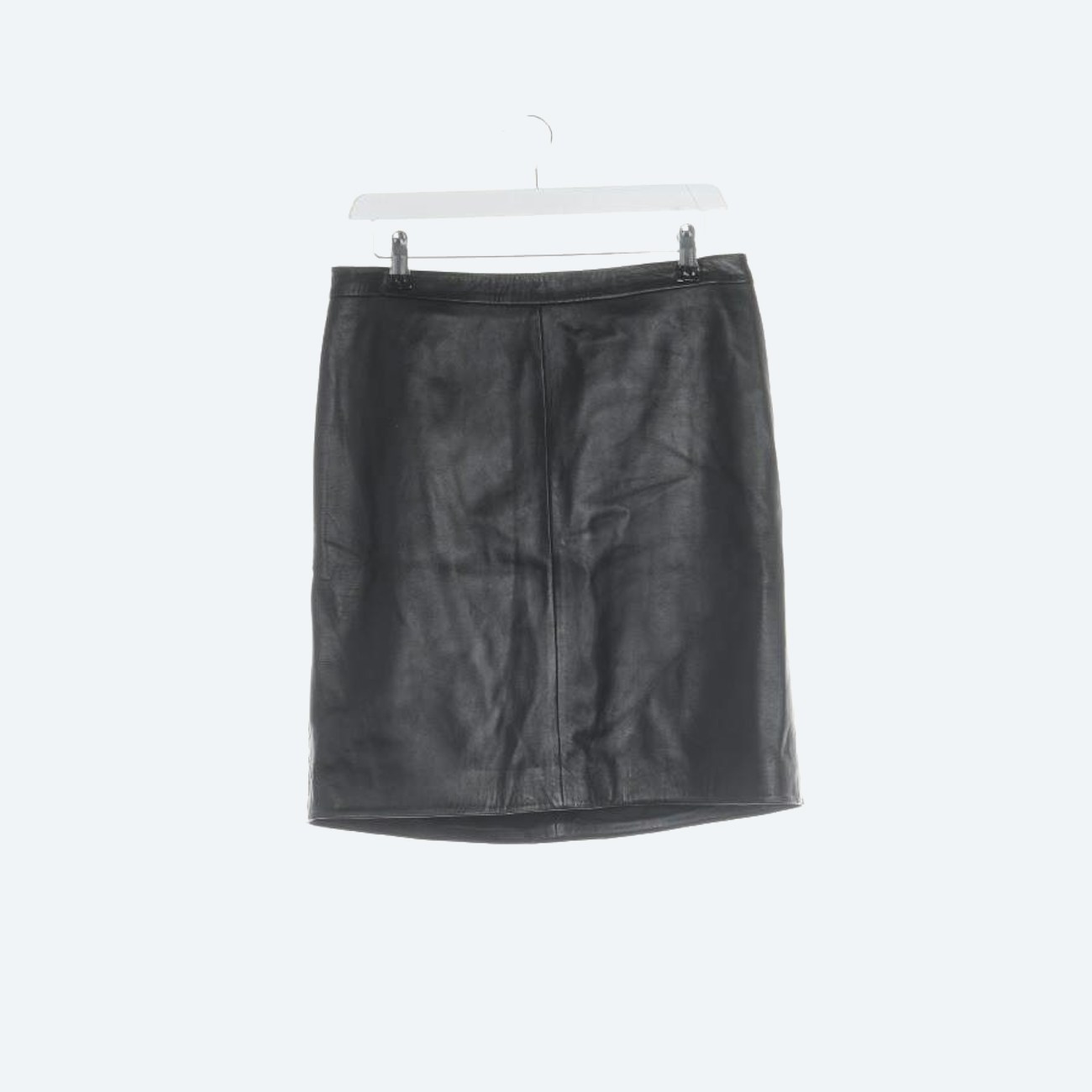 Image 1 of Leather Skirt L Black in color Black | Vite EnVogue