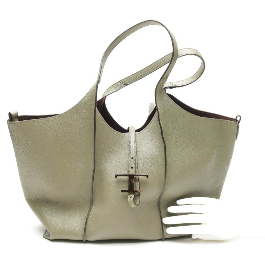 Image 4 of Shopping Bag Timeless Shopper Olive Green in color Green | Vite EnVogue