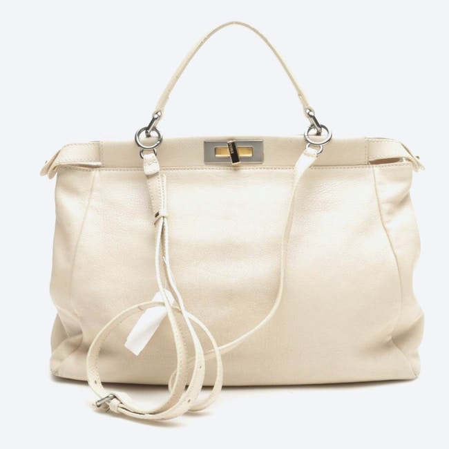 Image 2 of Peek-a-boo Handbag Beige in color White | Vite EnVogue