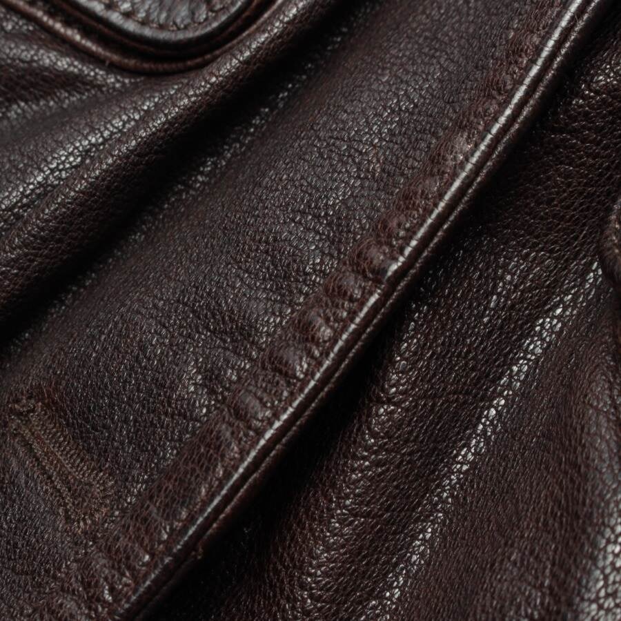 Image 4 of LeatherJacket 42 Dark Brown in color Brown | Vite EnVogue