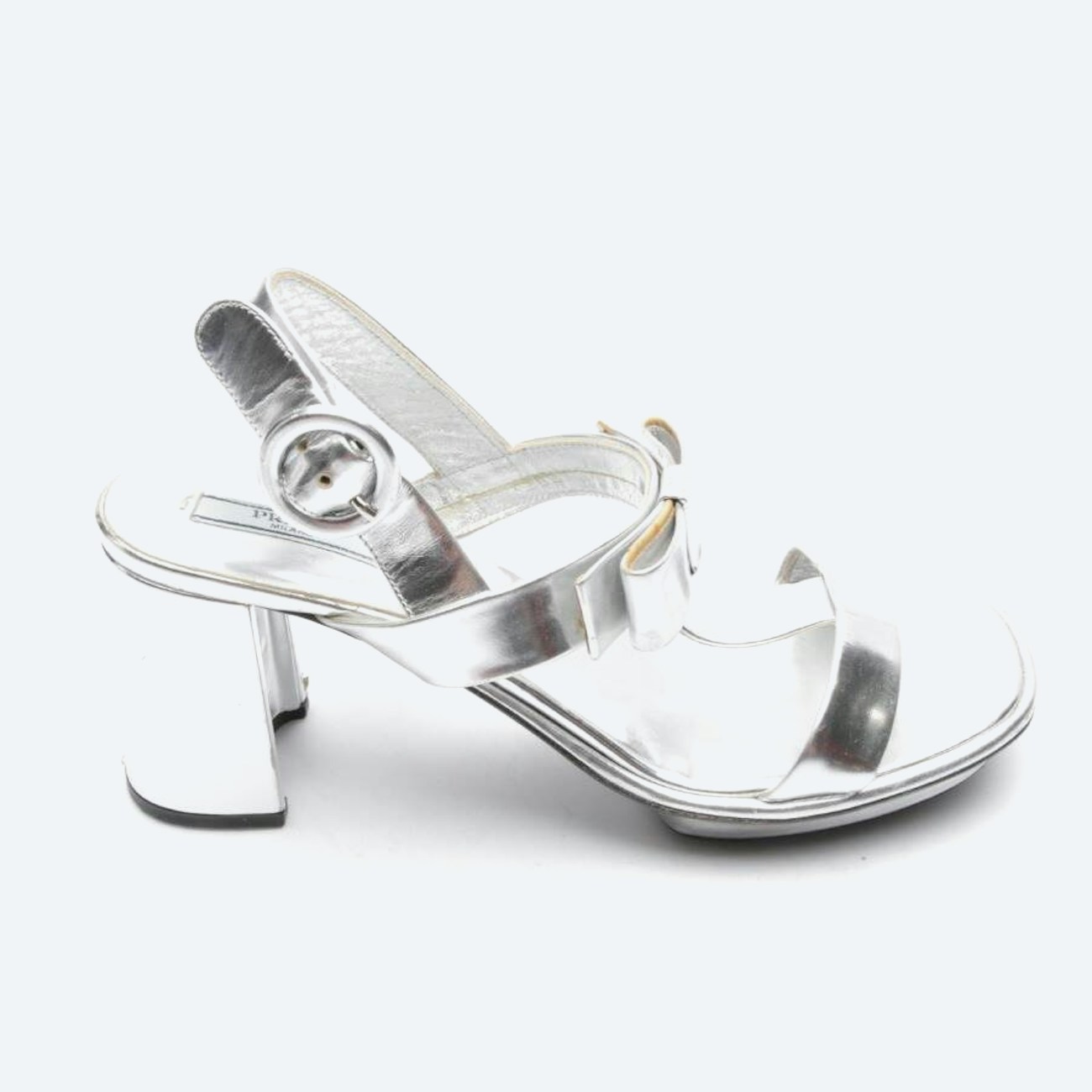 Image 1 of Heeled Sandals EUR 37.5 Metallic in color Metallic | Vite EnVogue