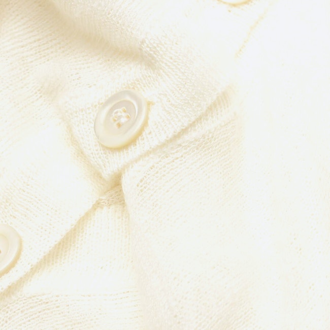 Image 3 of Linen Cardigan M Cream in color White | Vite EnVogue