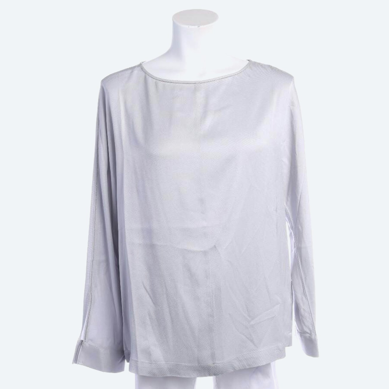 Image 1 of Shirt Blouse L Light Gray in color Gray | Vite EnVogue