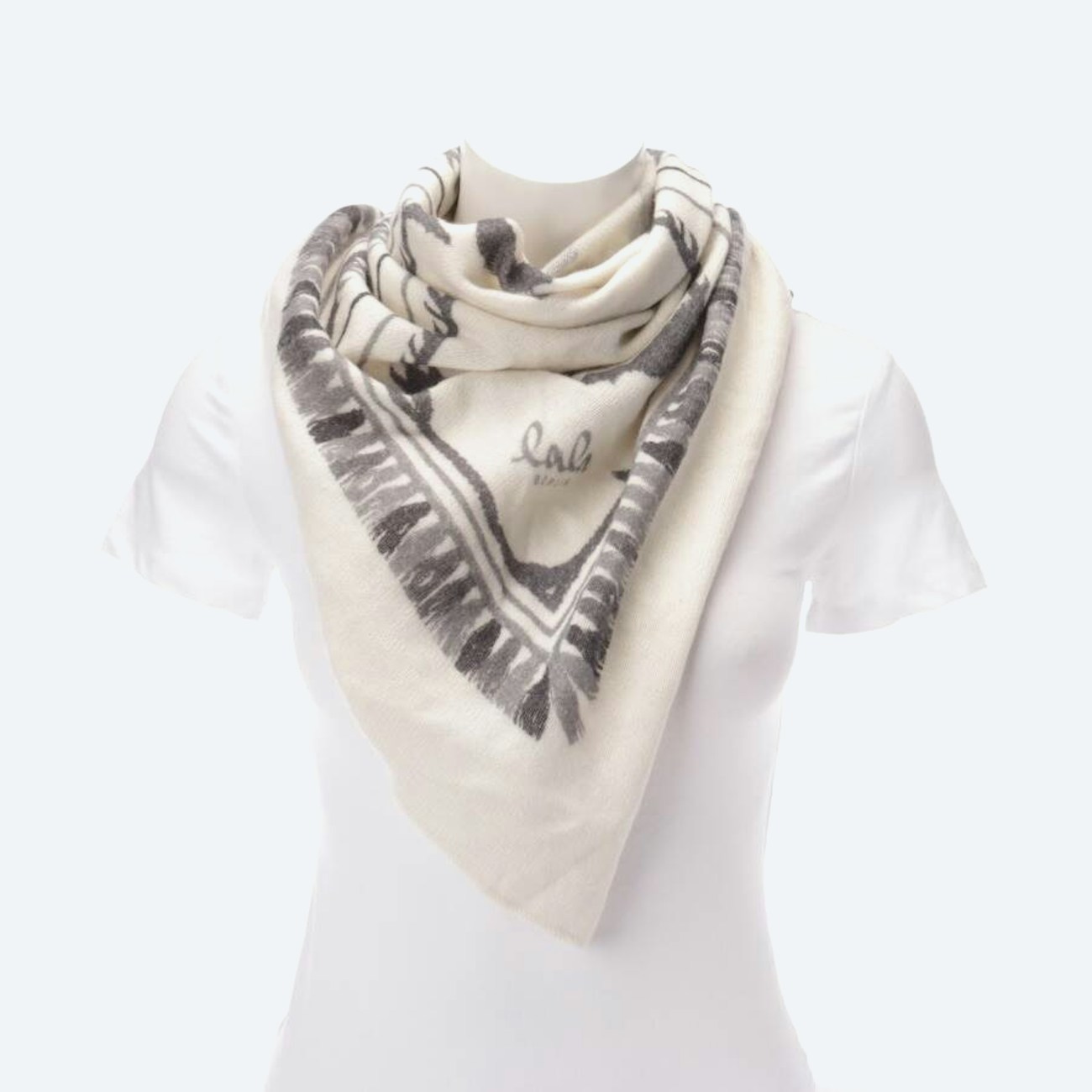 Image 1 of Scarf Beige in color White | Vite EnVogue