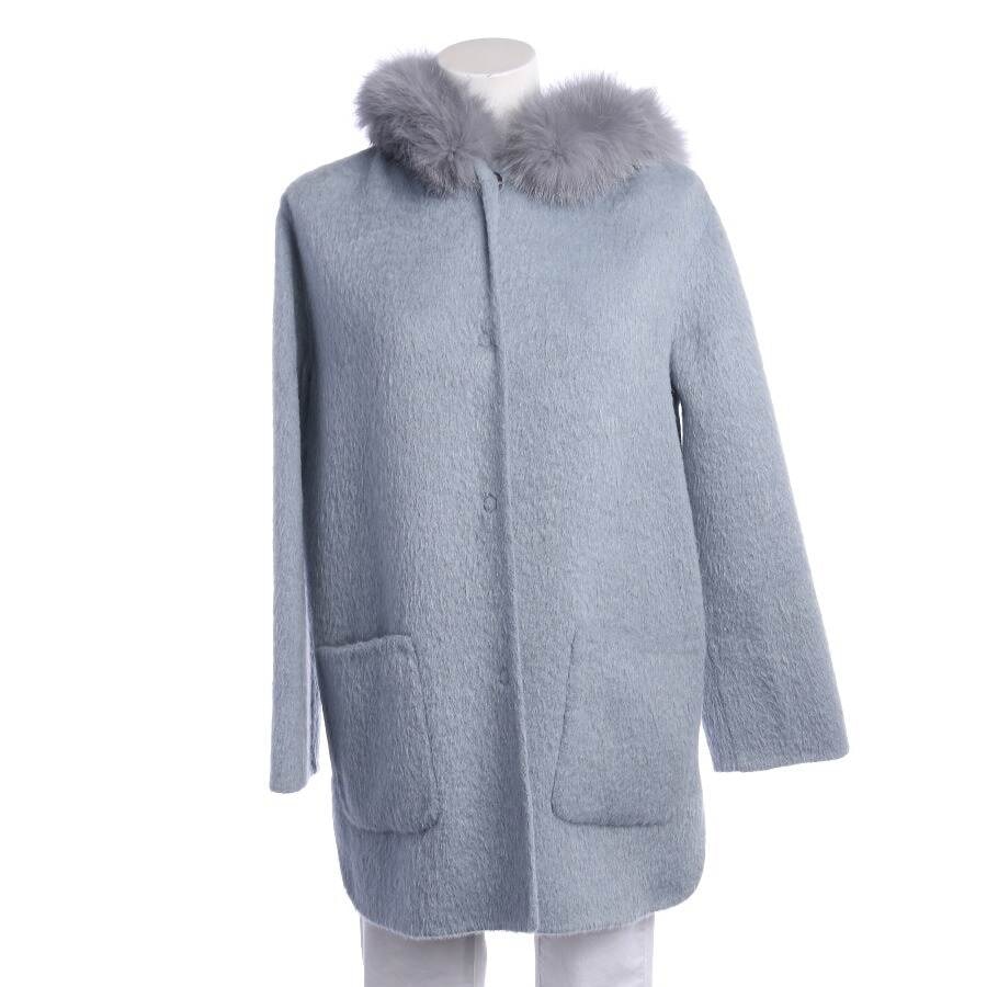 Image 1 of Wool Coat 34 Light Blue in color Blue | Vite EnVogue