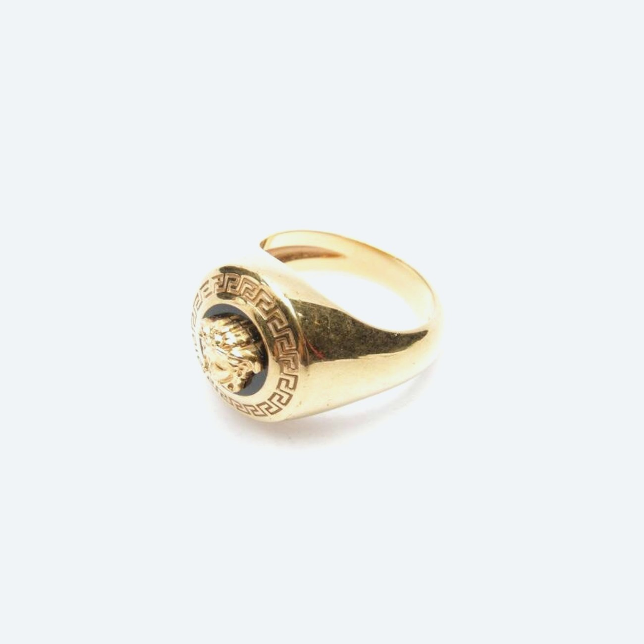 Image 1 of EMAILLE-RING MIT MEDUSA-MEDAILLON; Ring Gold in color Metallic | Vite EnVogue