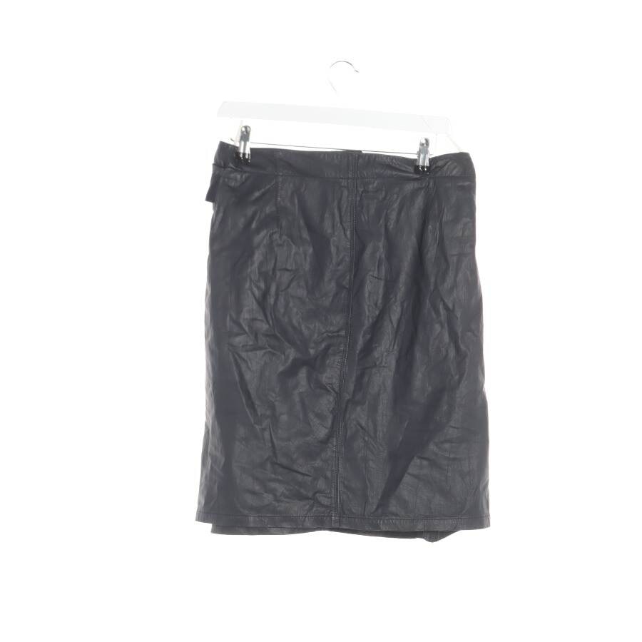 Image 2 of Leather Skirt 36 Navy in color Blue | Vite EnVogue