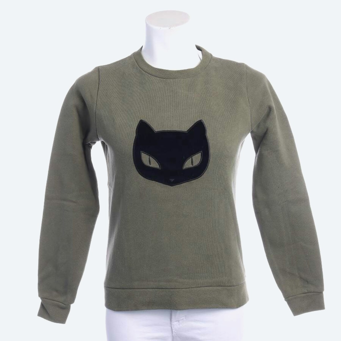 Image 1 of Sweatshirt XS Olive Green in color Green | Vite EnVogue